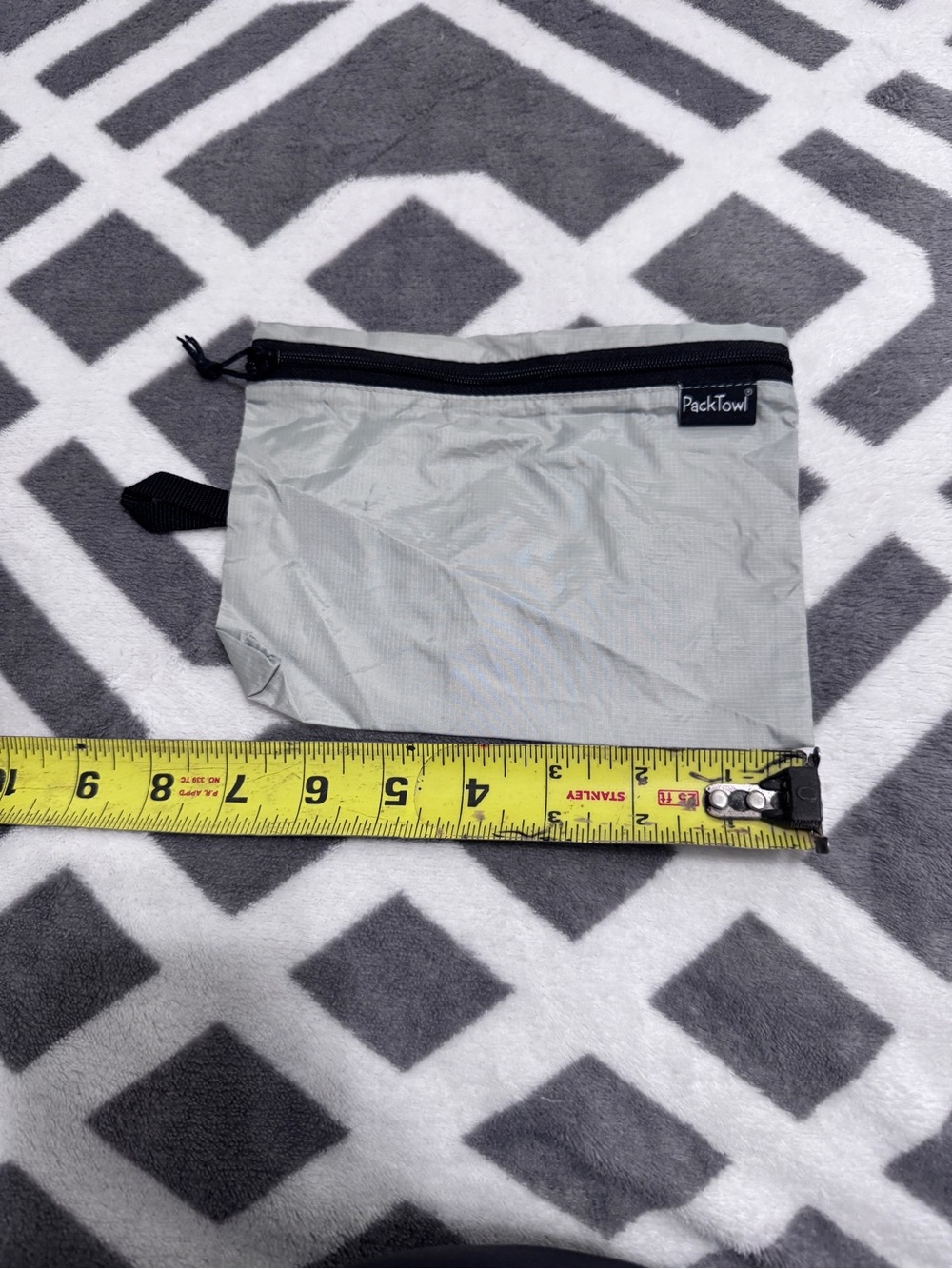 PackTowl Small Gray Travel Pouch
